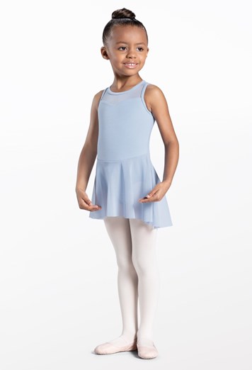 Blue Dance Dress with High-Low Skirt - Doxa Arts Academy