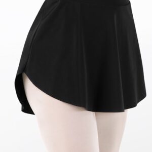 Black High-Low Pull On Skirt