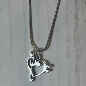 Heart Music Necklace