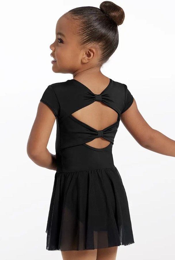 Black Dance Dress Bow Back - Doxa Arts Academy