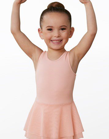 strapless open back dress Girls Soft Cotton Jersey Flutter Tank Dress | Hot Pink / 18/24M main image 0