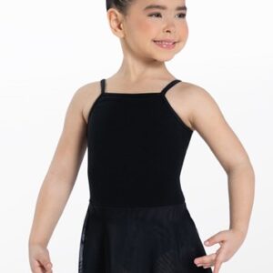 Black Cotton Bow Back Dress